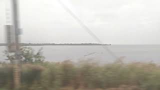 Chilka lake view from running train [upl. by Eedak441]