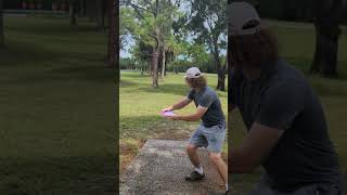 Okeeheelee park discgolfcourse discgolf whitetowhite layout hole 8 [upl. by Kciredec]