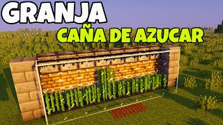 Como Hacer una Granja de Caña de Azúcar Fácil Para Minecraft Bedrock y Java 121 [upl. by Jerome]