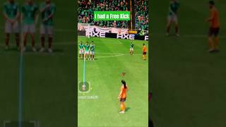 Long knuckleball free kick 💀 [upl. by Anet]