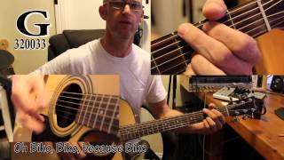 Peter Gabriel  Biko Acoustic Guitar Tutorial with extras [upl. by Sigfried]