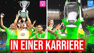 Ich gewinne FRAUEN amp MÄNNER CL in EINER KARRIERE 🏆🏆🔥 [upl. by Bron]