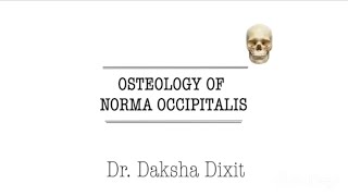 OSTEOLOGY OF NORMA OCCIPITALIS [upl. by Cordier886]