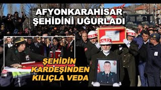 AFYONKARAHİSAR ŞEHİDİNİ UĞURLADI  Şehit Ramazan Güngör cenaze töreni [upl. by Noslien771]