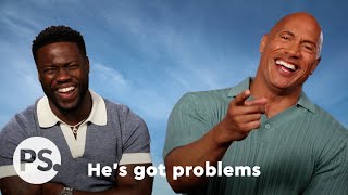 Dwayne Johnson amp Kevin Hart Play quotChoose Your Fighterquot  POPSUGAR [upl. by Hsirt]