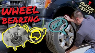 How To Test For Wheel Bearing Noise [upl. by Dnomyad37]