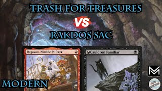 Trash For Treasures VS Rakdos Sac MTG Modern [upl. by Yddur33]