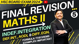 MATHS FINAL REVISION LEC 5 INDEF INTDIAODIDIFF EQN  HSC BOARD EXAM 2024  hsc2024  Dinesh Sir [upl. by Waldo601]