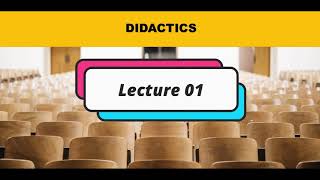 Introduction to didactics  introduction à la didactique مدخل الى التعليمية [upl. by Alf544]