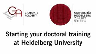 Starting your Doctoral Training at Heidelberg University [upl. by Cecilia]