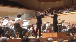 Solo of 9th Symphony of Dvorak Largo by trombone Ricardo Mollá [upl. by Sinnaiy782]