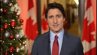 Mensaje de navidada de Trudeau 2023 [upl. by Annhej347]