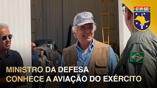 Ministro da Defesa conhece a Aviação do Exército [upl. by Omar]