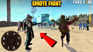 Free fire New Evo Emote Fight On Factory Roof  Emote Challenge in ff [upl. by Airehs]