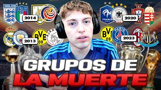 LOS MEJORES GRUPOS DE LA MUERTE MUNDIAL CHAMPIONS LEAGUE LIBERTADORES EUROCOPA [upl. by Eetak821]