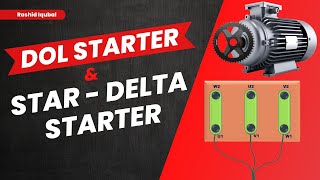 Star Delta Starter With Timer amp AutoManual Selector Switch Connection  Power amp Control Wiring [upl. by Nimzzaj]