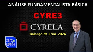 CYRE3  CYRELA BRAZIL REALTY SA ANÁLISE FUNDAMENTALISTA BÁSICA PROF SILAS DEGRAF [upl. by Carce377]