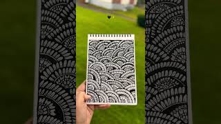 zentangle mandalaart art artist black drawing sketch shorts pattern tutorial song love [upl. by Krispin]