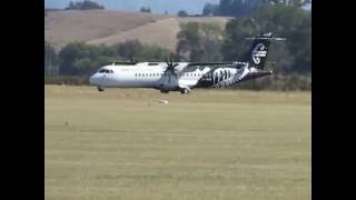 ATR 72600 landing and taxi to terminal [upl. by Nnazil]