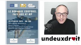 ⚠️Colloque sur lindemnisation du dommage corporel les accidents du travail et les maladies pros⚠️ [upl. by Strang]