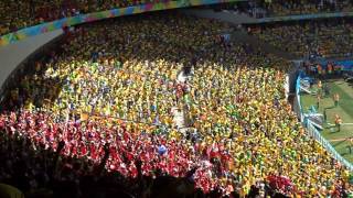 Brazil v Chile World Cup  Chilean National Anthem [upl. by Saunders]