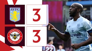 Wissa Mbeumo and Zanka net in thriller 🤯  Aston Villa 3 Brentford 3  Premier League Highlights [upl. by Eynttirb]