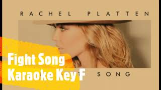 Fight Song Karaoke Key F [upl. by Daphie]