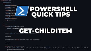 PowerShell Quick Tips  GetChildItem [upl. by Eniamrehs195]