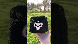 Crochet Granny Square Bag Acrylic Fuzzies Suck 😔 crochet [upl. by Wenonah271]