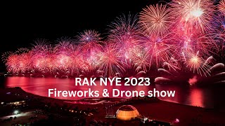 Ras Al Khaimah 2023 Fireworks amp Drone Show [upl. by Ezana]