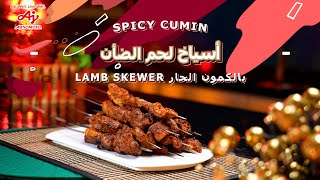 Spicy Cumin Lamb Skewerأسياخ لحم الضأن مع الكمون الحار [upl. by Nahsab]