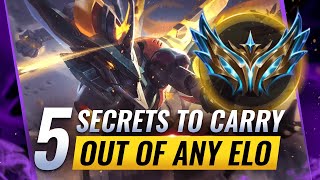 Secrets to CARRY IN EVERY ELO  League of Legends [upl. by Itnavart]