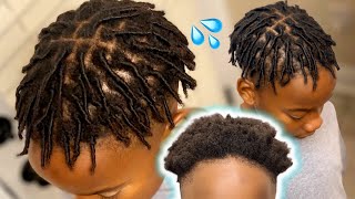 How to Comb🧬Coils🧬SHORT 4c Men hairStarter LOCs 🔥🔥 [upl. by Sillert]