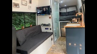 Mercedes Sprinter LWB Camper Van Conversion  Full time lapsed video [upl. by Llehsor]