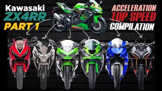 ZX4RR 🆚️ CBR650R 🆚️ Ninja 650 🆚️ Ninja 400 🆚️ ZX6R 🆚️ YZF R6 🆚️ 450SR  Comparo Compilation 🔥 [upl. by Marcus]