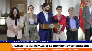 Boric quotNuestra tarea como Gobierno será colaborar con todos los gobernadores y todos los alcaldesquot [upl. by Eadrahs]