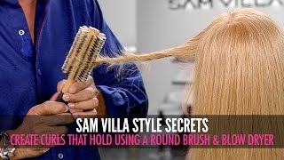 How To Create Beautiful Curls That Hold Using a Blow Dryer and Round Brush [upl. by Hashim701]