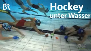 Ungewöhnliche Sportart für Taucher Unterwasser Hockey in Deutschland  Wir in Bayern  BR [upl. by Barnum509]