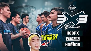 MAIINIT AT SERYOSOHAN ANG LABAN SA 3X3 BASKETBALL  TeamHorrorTV VS HoopX [upl. by Grassi]