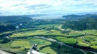 Landing in Trondheim Norway [upl. by Knobloch784]