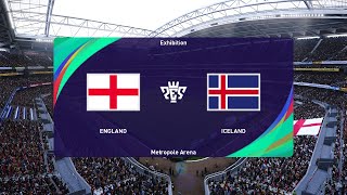 England vs Iceland 07062024 International Friendly PES 2021 [upl. by Elbon]