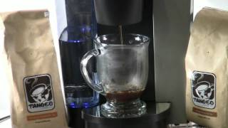 Keurig Coffee Maker Gourmet Coffee beans by Pangeo Coffee and Ekobrew Reusable filter [upl. by Oninotna]