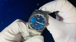 Tissot PRX 205 40mm ‘Blue dial’  4K Unboxing amp Review [upl. by Noet]