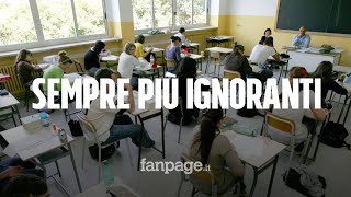 Invalsi risultati disastrosi degli studenti italiani cresce il divario tra Nord e Sud [upl. by Eyaf]