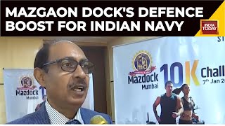 Mazgaon Dock Shipbuilders Limiteds Defence Boost For Indian Navy  India Today News  Indian Navy [upl. by Lurette947]