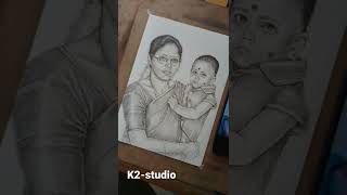 Custom portrait Drawing from photo work in Coimbatoreart drawingsketch drawingsketch portrait [upl. by Lyrej459]