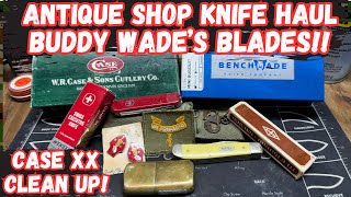 Antique Shop Knife Haul Buddy Wades Blades Case XX CleanUp [upl. by Fast]