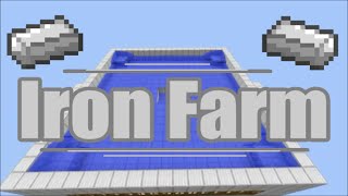 Minecraft Automatic Iron Farm 18 [upl. by Wahl855]