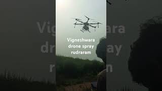 Vigneshwara drone spray rudraram [upl. by Enneillij]