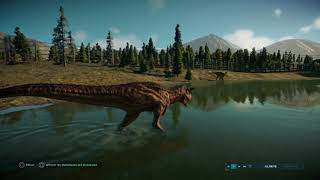 Carnotaurus Vs Iguanodon  Jurassic World Evolution 2  Ps4 [upl. by Ahsoet501]